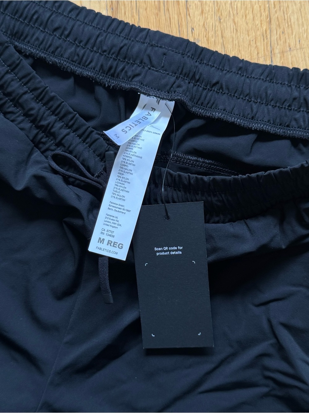 Fabletics Black Lightweight Track Joggers - Picture 3 of 7